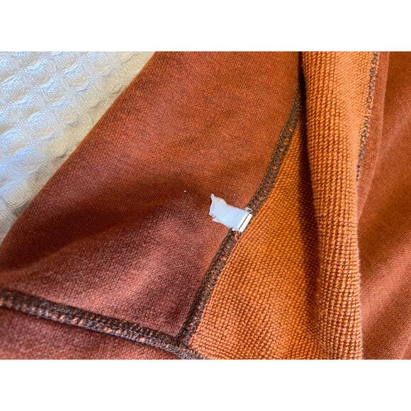 Tommy Bahama Denim Men’s Reversible Burnt Orange Half Zip Henley Sweater 3XL - Picture 9 of 13